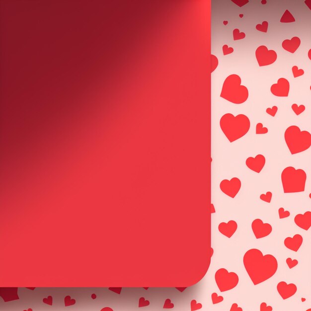 Fondo del día de San Valentín con corazones rojos