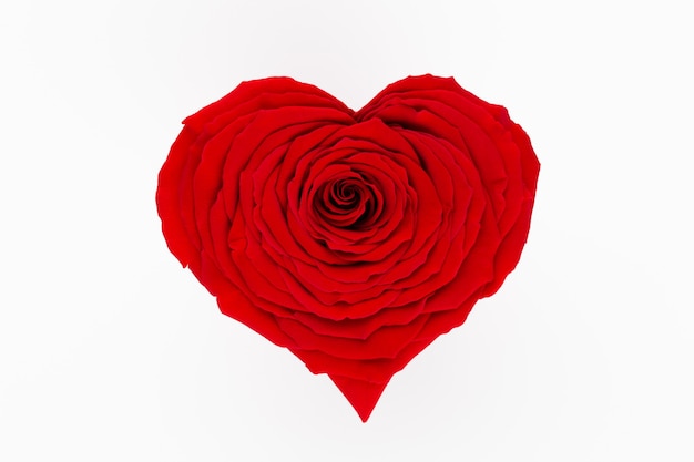 Fondo del día de San Valentín con corazones de rosas rojas. Tarjetas de Greating.