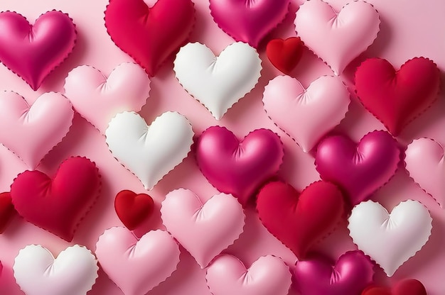 Fondo del día de San Valentín con corazones