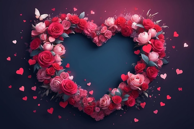 Fondo del día de San Valentín Ideas y conceptos de amor