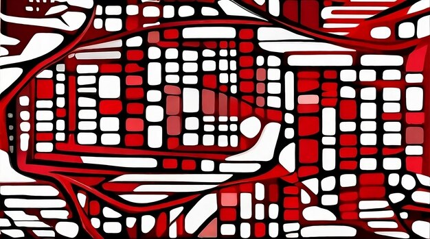 Fondo de dibujos animados dinámicos rojos abstractos