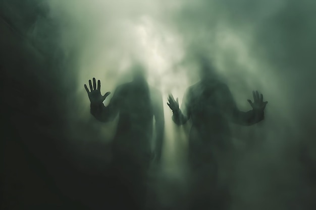 Un fondo de dibujos espeluznantes Ilustraciones cautivadoras de Halloween para perseguir su imaginación