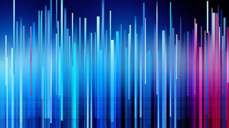 Foto fondo digital azul dinámico con líneas y brillo futuristas perfecto para conceptos tecnológicos y científicos una ilustración cautivadora de velocidad y energía