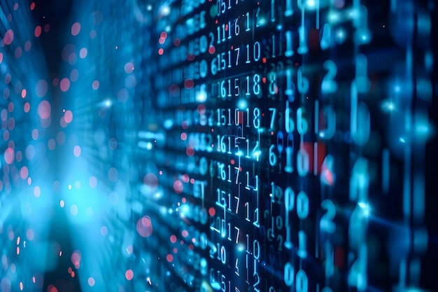 El fondo digital es adecuado para varias operaciones tecnológicas como las redes neuronales