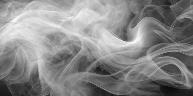 Foto fondo digital con múltiples capas de humo gris y blanco que crea una composición cautivadora y dinámica generative ai