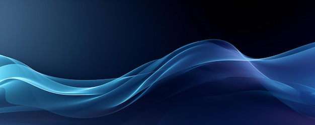 Fondo dinámico suave y abstracto de color azul oscuro