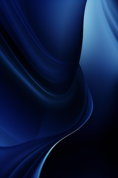 Fondo dinámico suave y abstracto de color azul oscuro