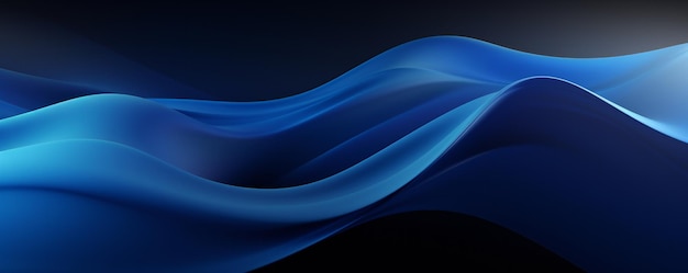 Fondo dinámico suave y abstracto de color azul oscuro