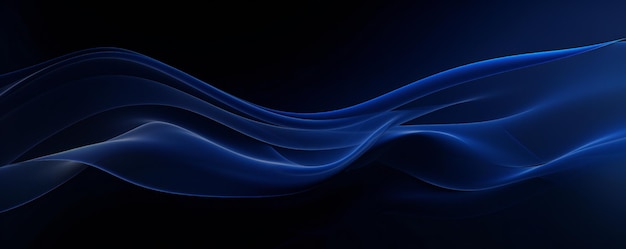 Fondo dinámico suave y abstracto de color azul oscuro