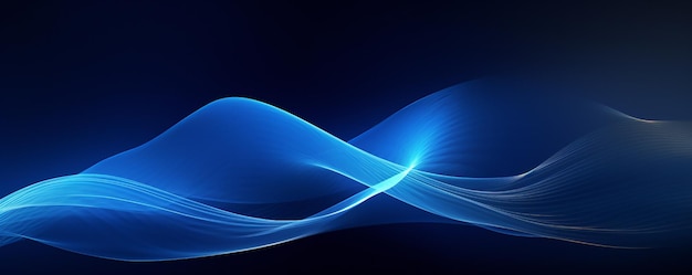 Fondo dinámico suave y abstracto de color azul oscuro