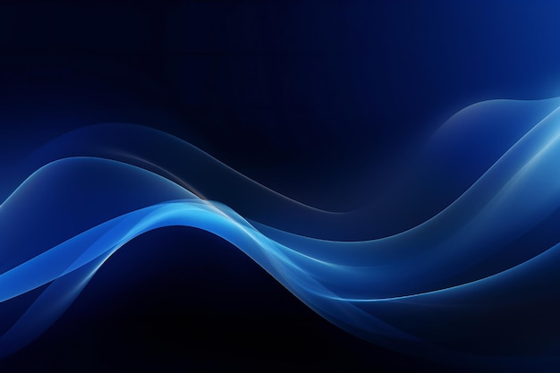 Fondo dinámico suave y abstracto de color azul oscuro