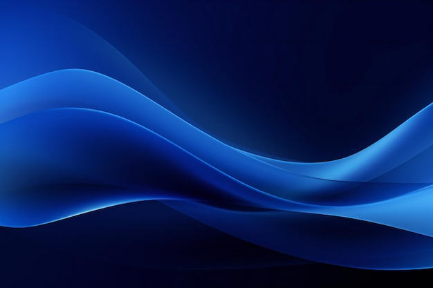 Fondo dinámico suave y abstracto de color azul oscuro