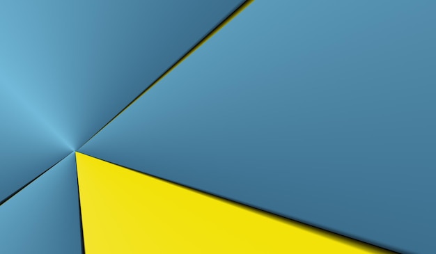 Fondo dinámico de tarjeta moderna azul amarillo