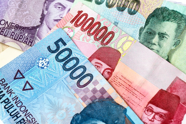 Fondo de dinero de rupia indonesia