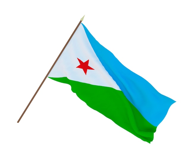 Fondo para diseñadores ilustradores Día de la Independencia Nacional Banderas de Djibouti