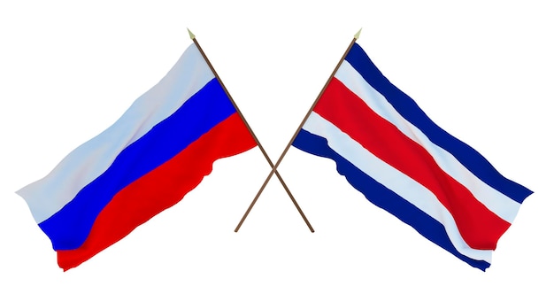 Fondo para diseñadores ilustradores Día de la Independencia Nacional Banderas Rusia y Tonga