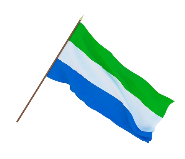 Fondo para diseñadores ilustradores Día de la Independencia Nacional Banderas de Sierraleona