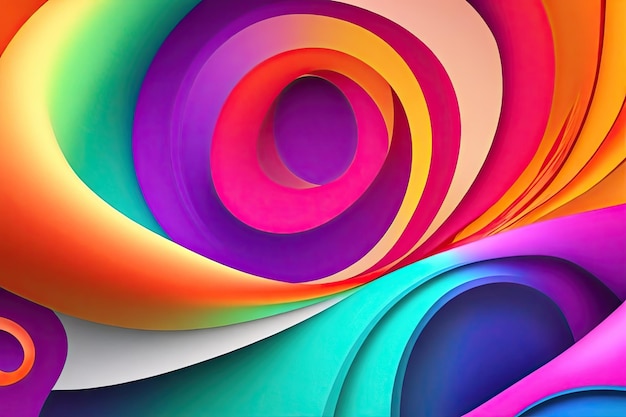 Fondo de diseño abstracto de colores rgb ai generativo