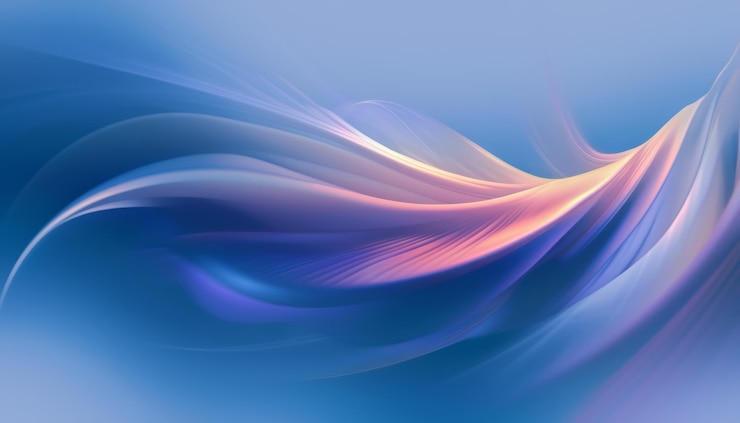 Foto fondo de diseño de arte abstracto con ondas sedosas