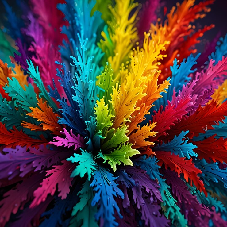 Fondo de diseño colorido de la mejor calidad papel tapiz hiperrealista