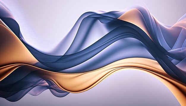 Fondo De Diseño Creativo De Color Degradado De Tendencia De Ondas Abstractas