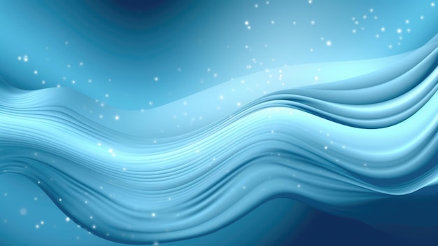 Fondo de diseño de curva de onda abstracta en tonos de azul IA generativa AIG21