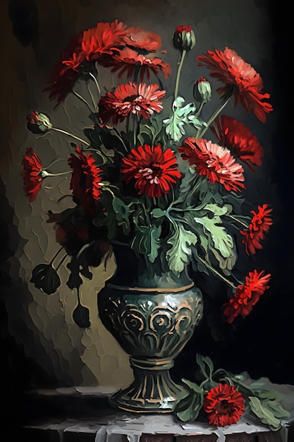 fondo de diseño floral, flores rojas