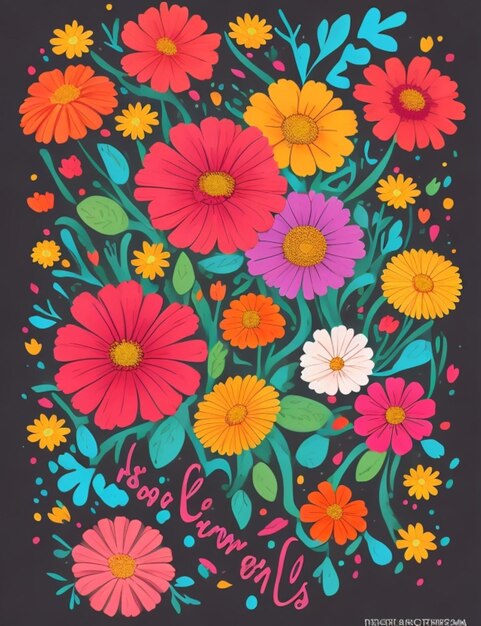 Fondo de diseño floral