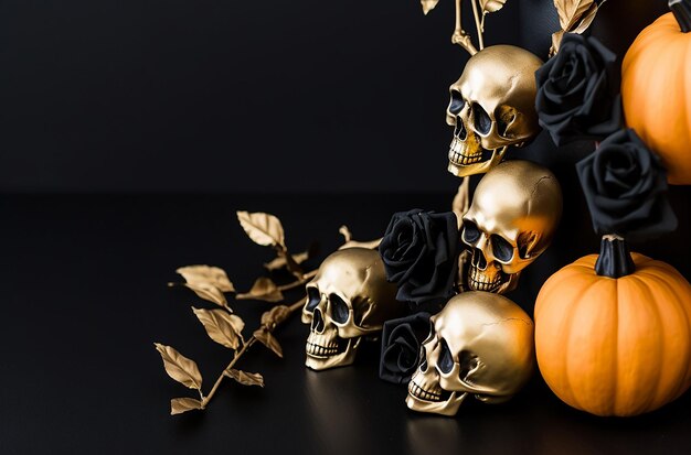 El fondo del diseño de horror de las calabazas de Halloween