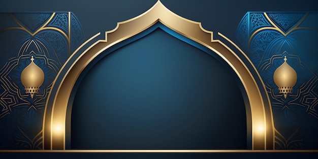 Fondo de diseño islámico con espacio de copia vacío bueno para un evento especial como ramadán