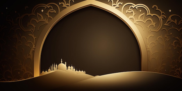 Fondo de diseño islámico con espacio de copia vacío bueno para un evento especial como ramadán