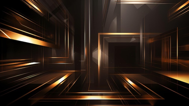fondo diseño de lujo abstracto estandarte elegante moderno dorado gráfico forma ligera wallpa