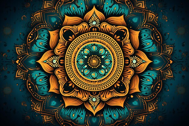 Fondo de diseño de mandala ornamental de lujo