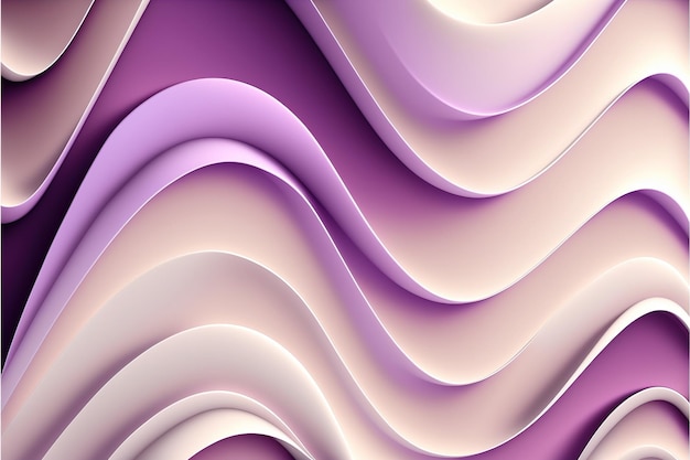 Fondo de diseño de ondas abstractas contemporáneas con color pastel