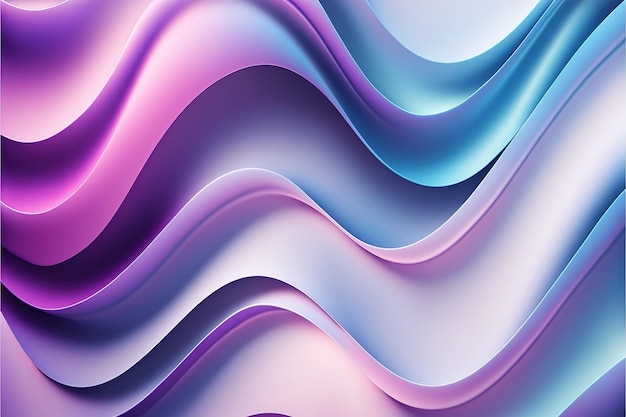 Fondo de diseño de ondas abstractas contemporáneas con color pastel