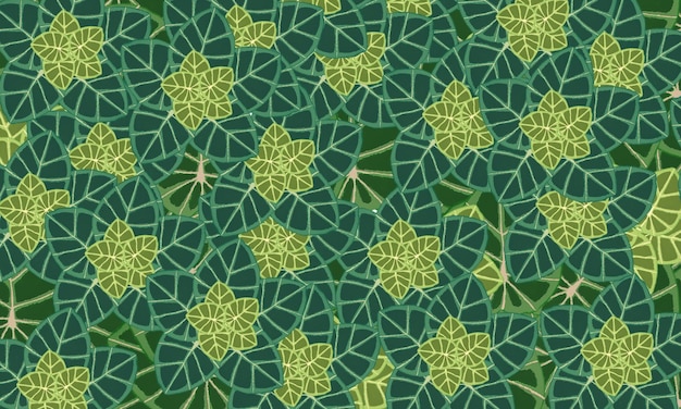 Fondo de diseño de papel tapiz de naturaleza de primavera abstracta de patrón de hojas tropicales verdes