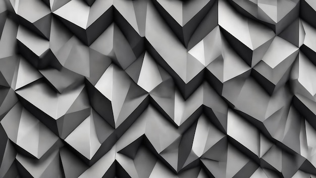 Fondo de diseño de pared con patrón de zig zag de triángulo gris moderno