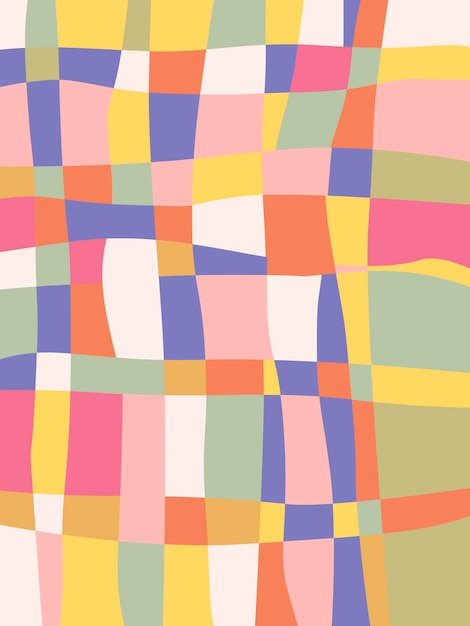 Fondo con diseño de patrón retro creativo geométrico abstracto con manchas