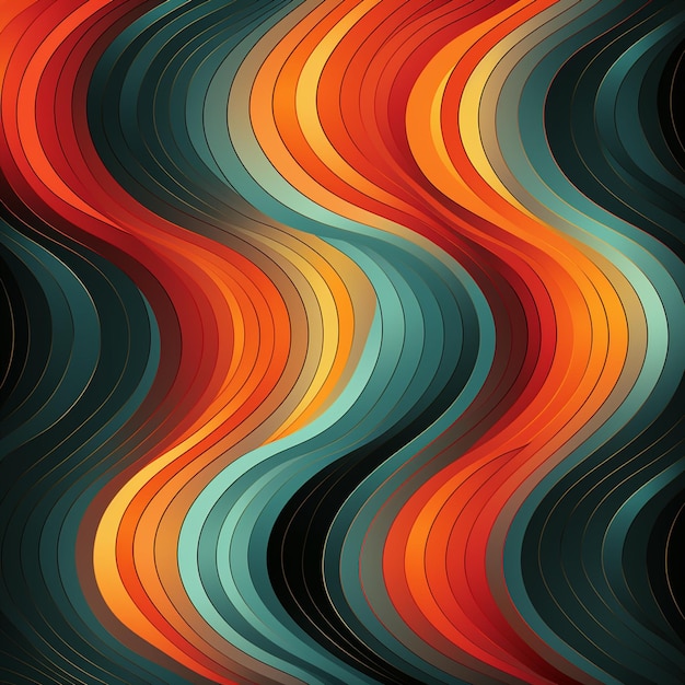 fondo de diseño de patrones retro abstractos