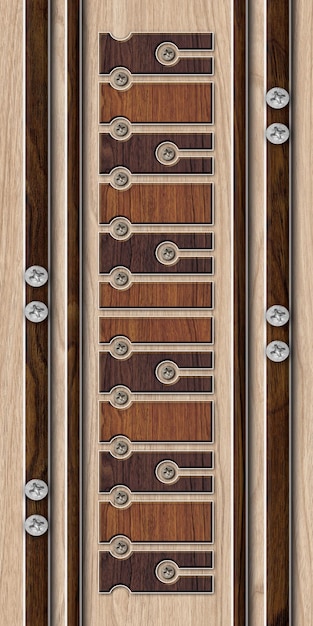 Foto fondo de diseño de puertas 3d laminado de madera de alta calidad rendering de piel diseño de tallado geométrico