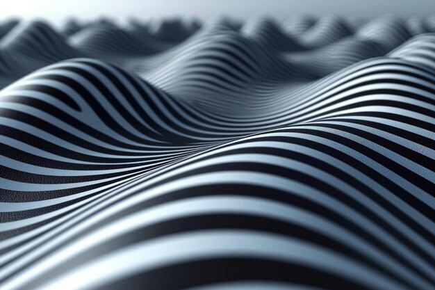 Fondo de diseño a rayas abstractas en blanco y negro