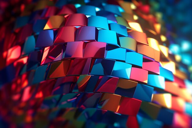 Fondo de diseño de textura de falla que fluye abstracto dinámico brillante de renderizado 3D