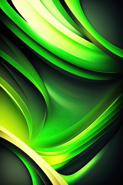 Fondo de diseño verde abstracto