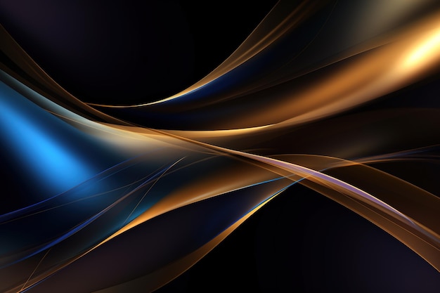 Fondo de diseño web de patrón oscuro holográfico GOLD