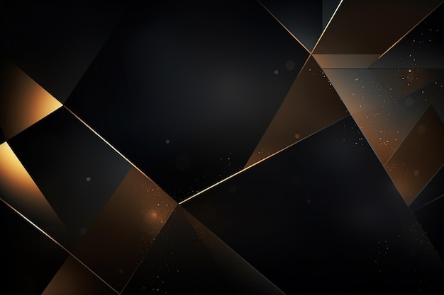 Fondo de diseño web de patrón oscuro holográfico GOLD