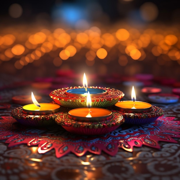 Fondo de Diwali de alta calidad 4k ultra hd hdr