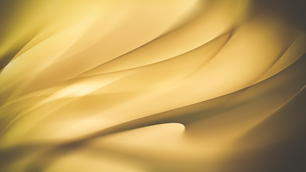 Fondo dorado abstracto con líneas onduladas lisas