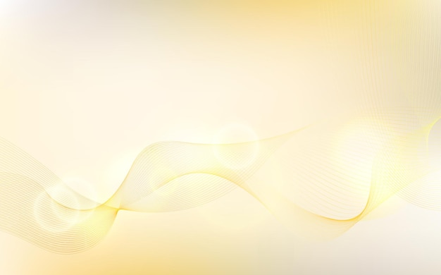 Fondo dorado abstracto de seda beige o crudo, suave, elegante y delicado, con hermosas líneas doradas, círculo borroso para cosméticos, crema, carteles, pancartas y folletos.