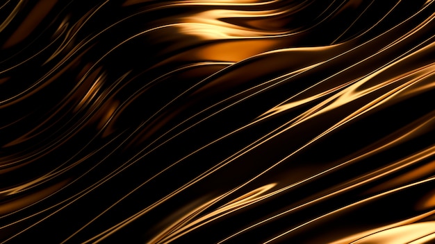 Fondo dorado de lujo. Representación 3d