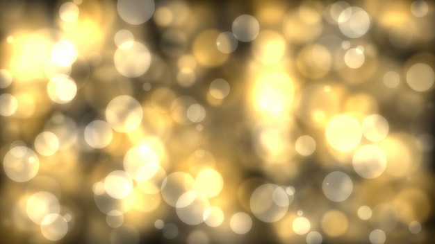 Un fondo dorado con muchas luces.